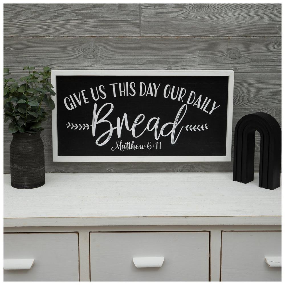 Matthew 6:11 Wood Wall Decor