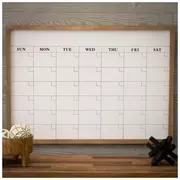 Monthly Framed Dry Erase Calendar Board