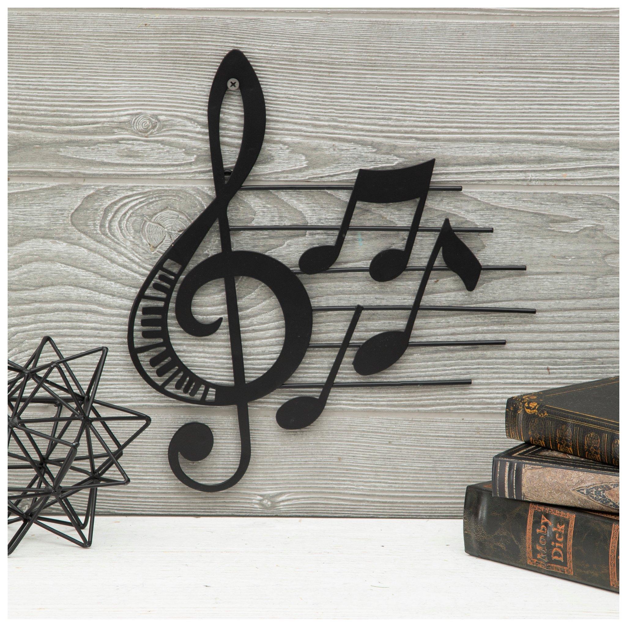 Music Note Metal Wall Art Stratton Home Decor Flowing Musical Notes