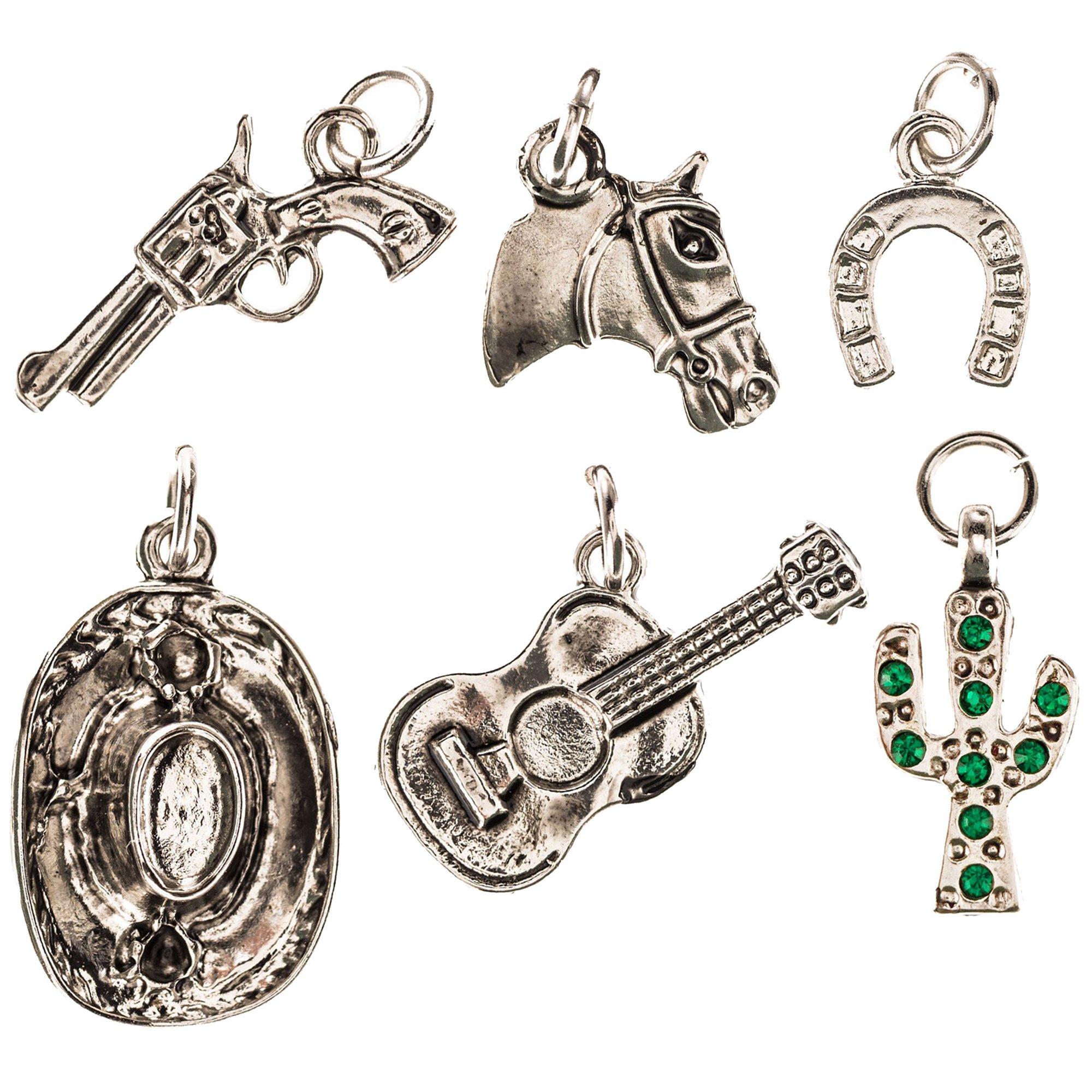 Cowgirl Western Charms: Living Memory Locket Floating Charms-Hat