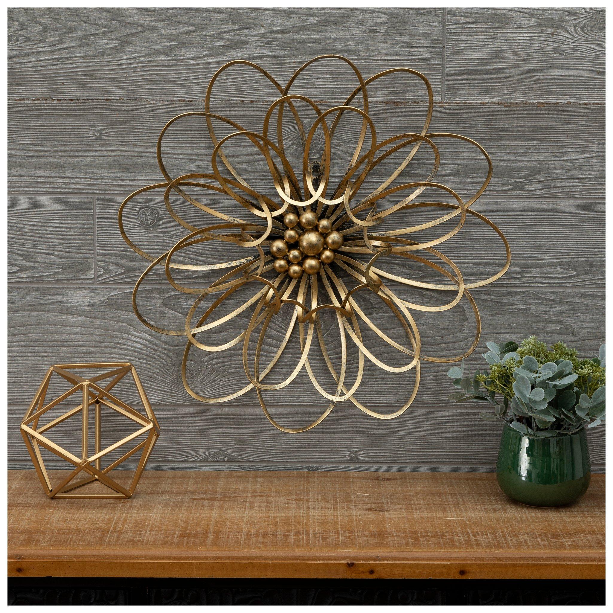 Antique Gold Flower Metal Wall Decor | Hobby Lobby | 1297746, image size:2050x2050