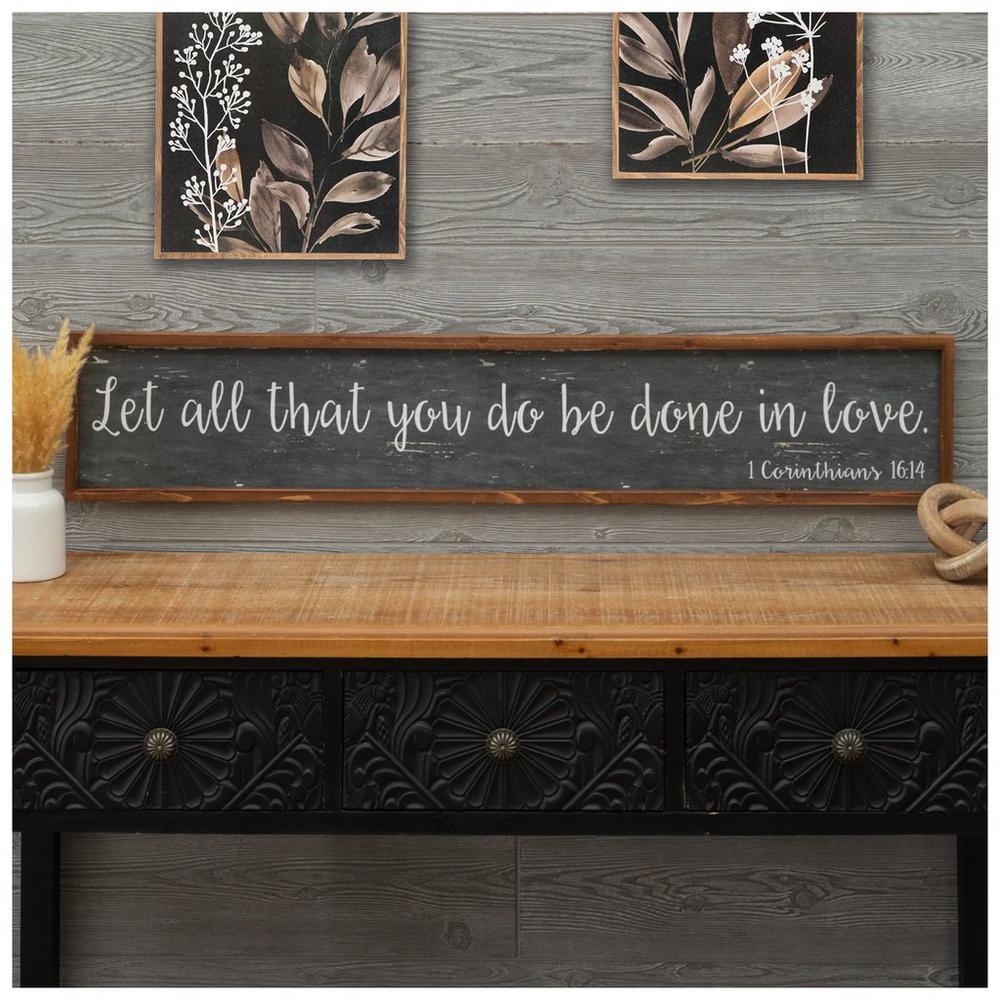 1 Corinthians 16:14 Wood Wall Decor