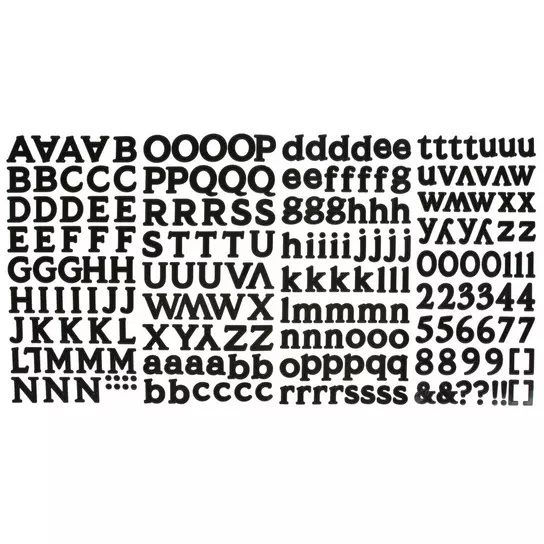 Monster Alphabet Stickers, Hobby Lobby