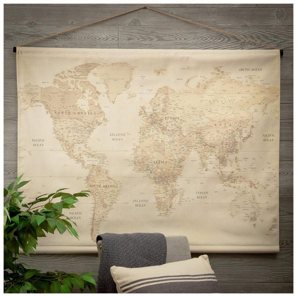 Vintage Map Tapestry Wall Decor | Hobby Lobby | 1300078