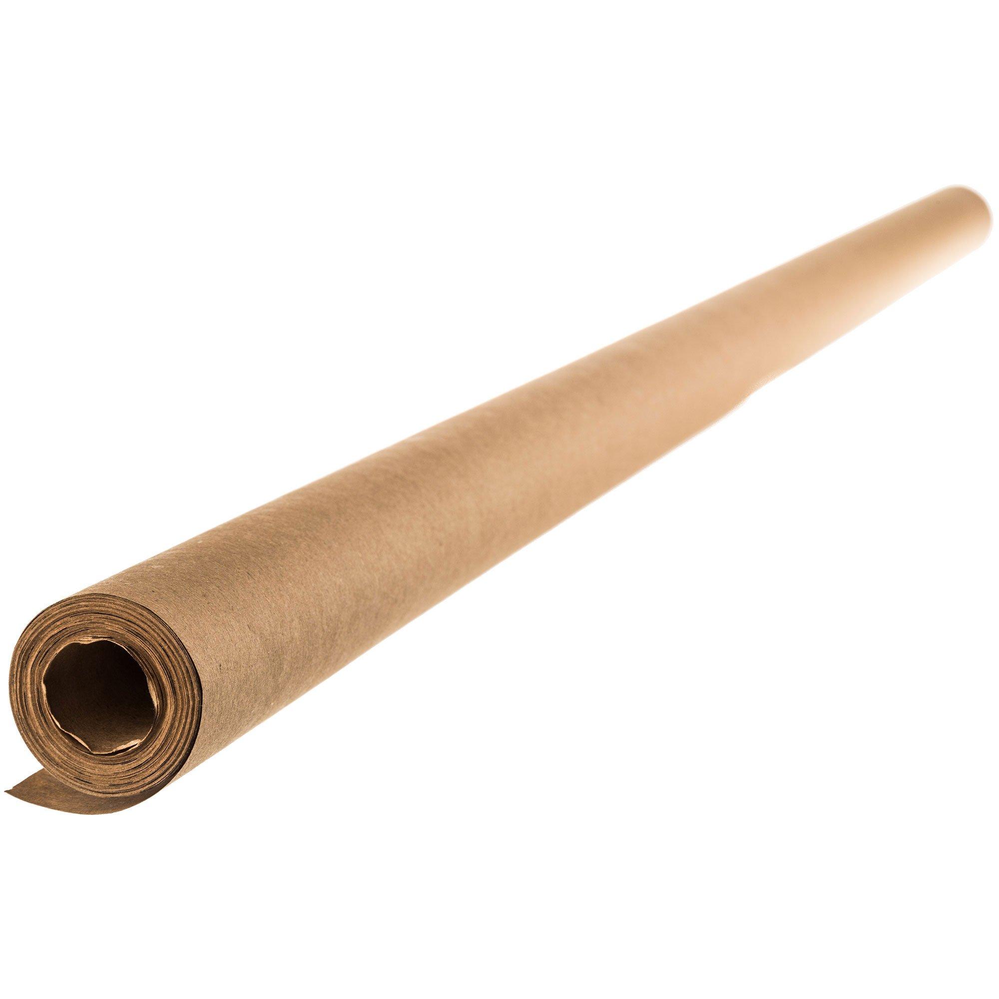 White Kraft Paper Roll - 36 inch x 100 Feet - Recycled Paper