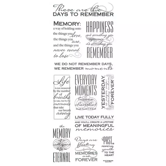 Memories Quotes Stickers | Hobby Lobby | 130237