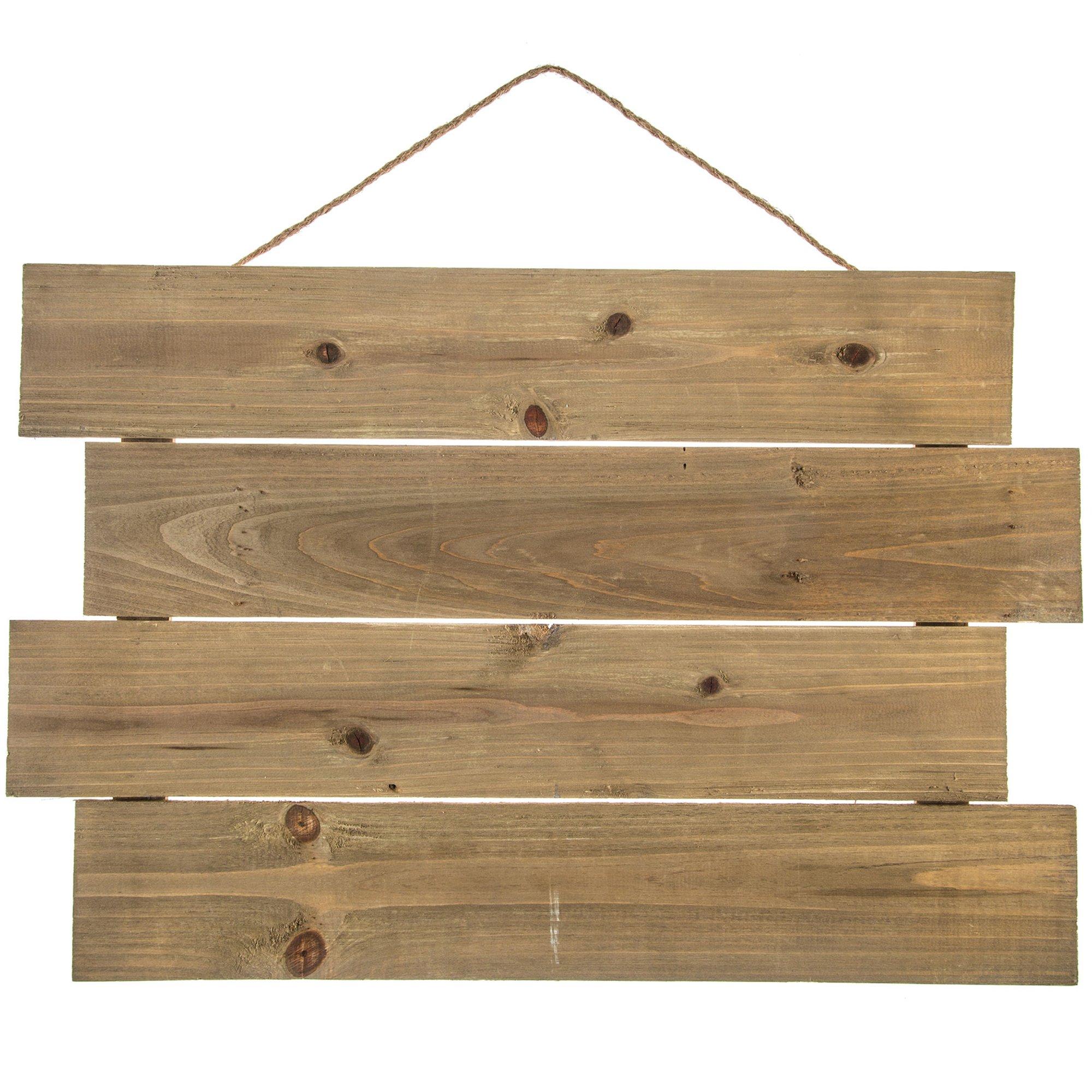 Slatted Wood Panel Wall Decor