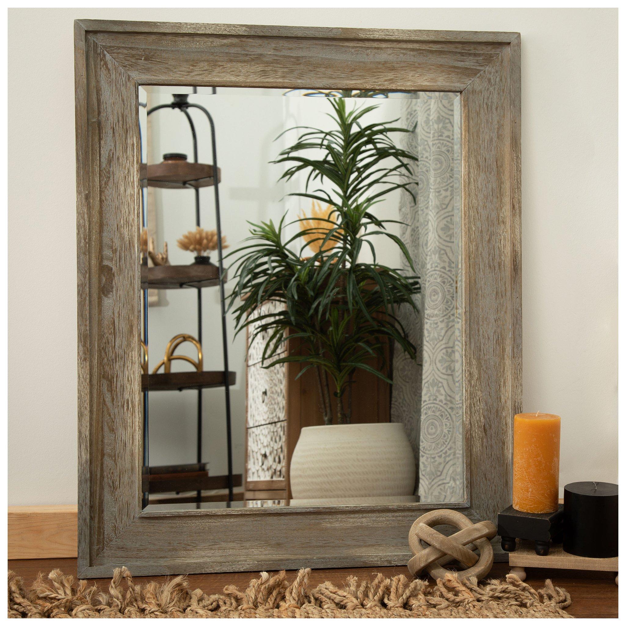 Rustic Beveled Rectangle Wood Wall Mirror Hobby Lobby 1304872
