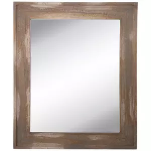 Solomon Rectangular Whitewashed Wood Wall Mirror  Wood wall mirror, Acacia  wood flooring, Wood framed mirror