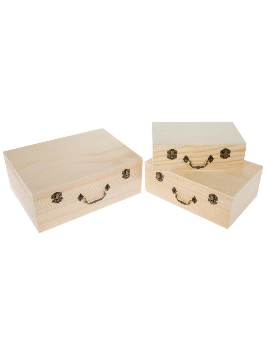 Wood Box Set With Antique Hardware | Hobby Lobby | 130542