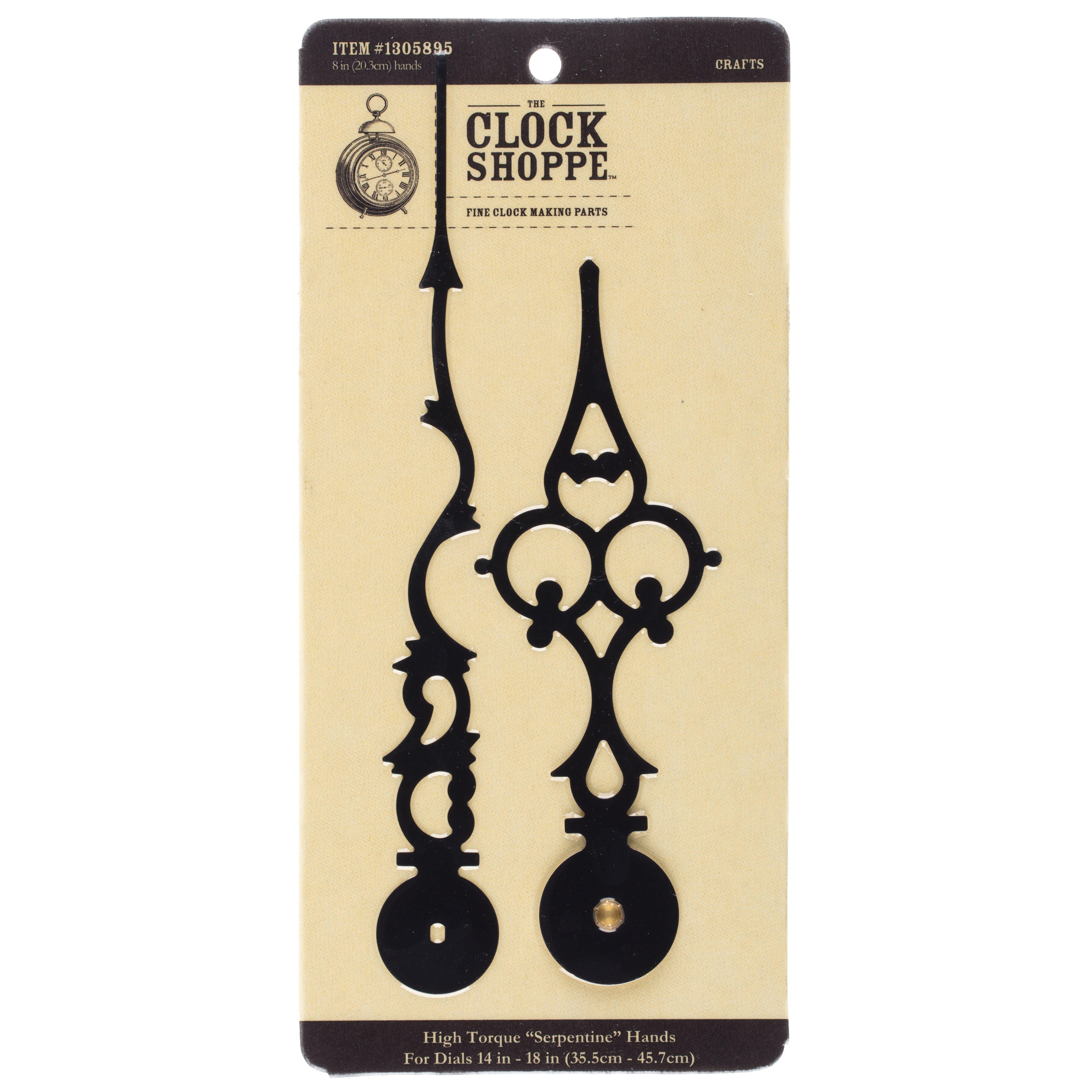 7 1/2" Black Serpentine Style Clock Hands Hobby Lobby 1305895