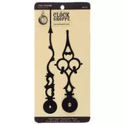7 1/2" Black Serpentine Style Clock Hands