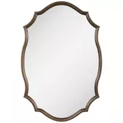 Quatrefoil Wood Wall Mirror