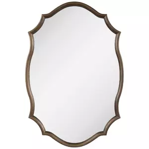 Quatrefoil Wood Wall Mirror