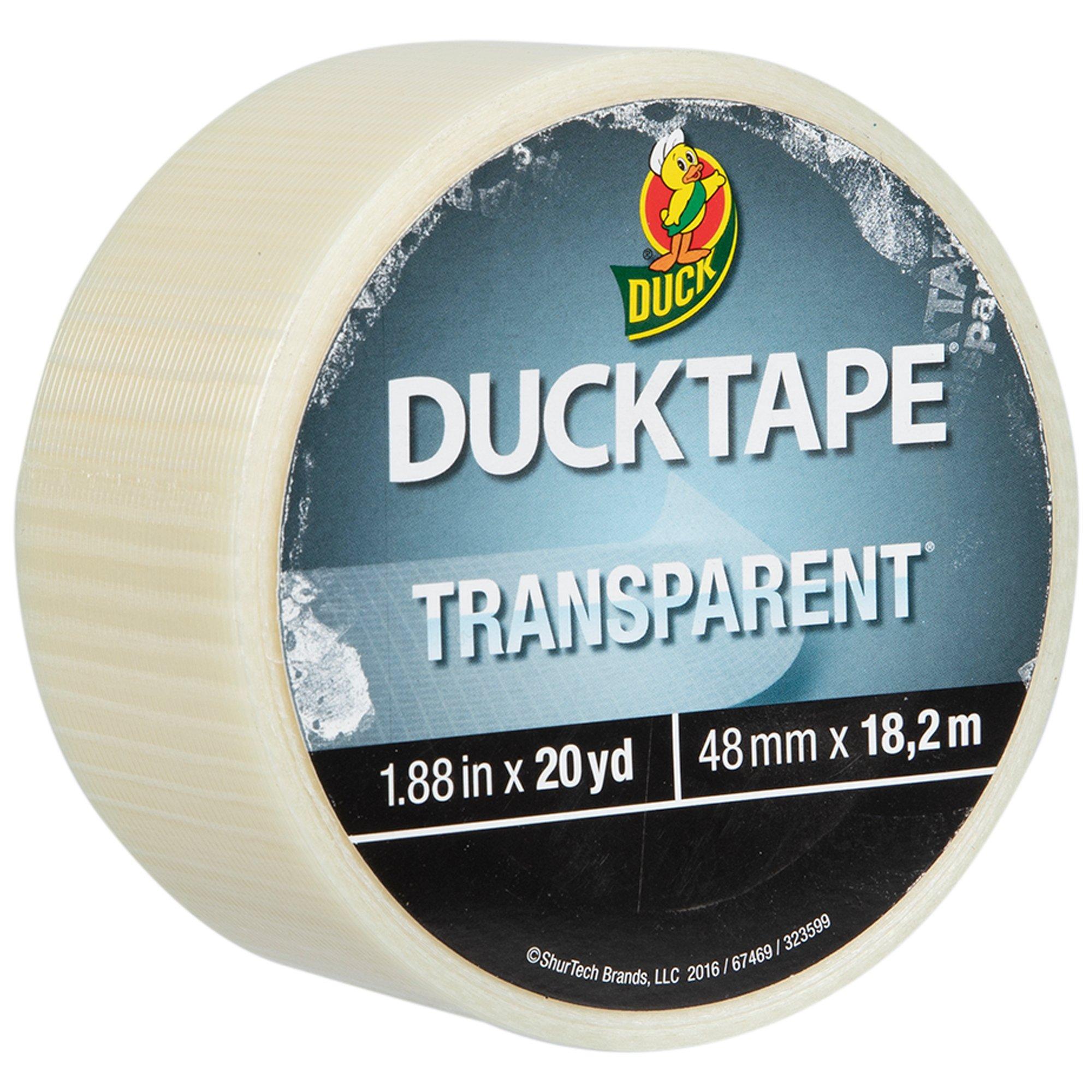 Buy Duck Brand Clear Duct Tape, 2-Inch by 21.8-Yards, Single Roll, Clear