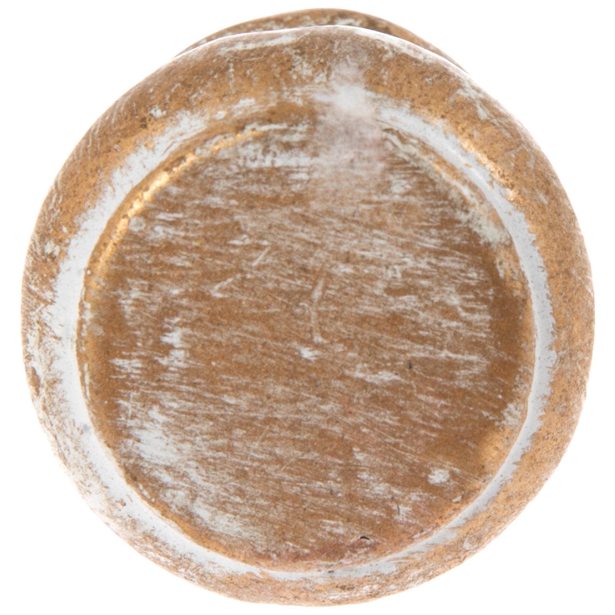 gold dresser knobs hobby lobby Distressed Gold Round Metal Knob | Hobby Lobby