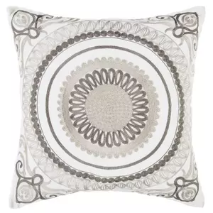 Embroidered Medallion Pillow Cover