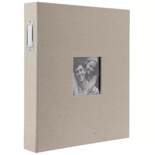 Linen 3-Ring Scrapbook Album - 8 1/2 x 11