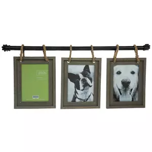 Pipe Wood Collage Wall Frame