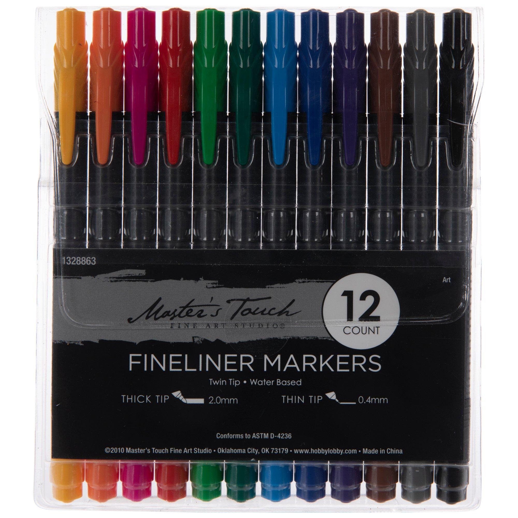 American Crafts Fine Liners Markers 12/Pkg, 1 count - Fred Meyer