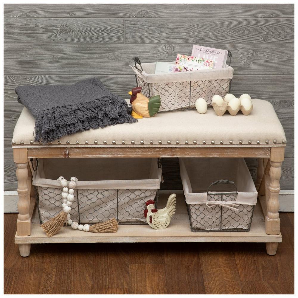 Rectangle Chicken Wire Baskets With Liners Set | Hobby Lobby | 1334697