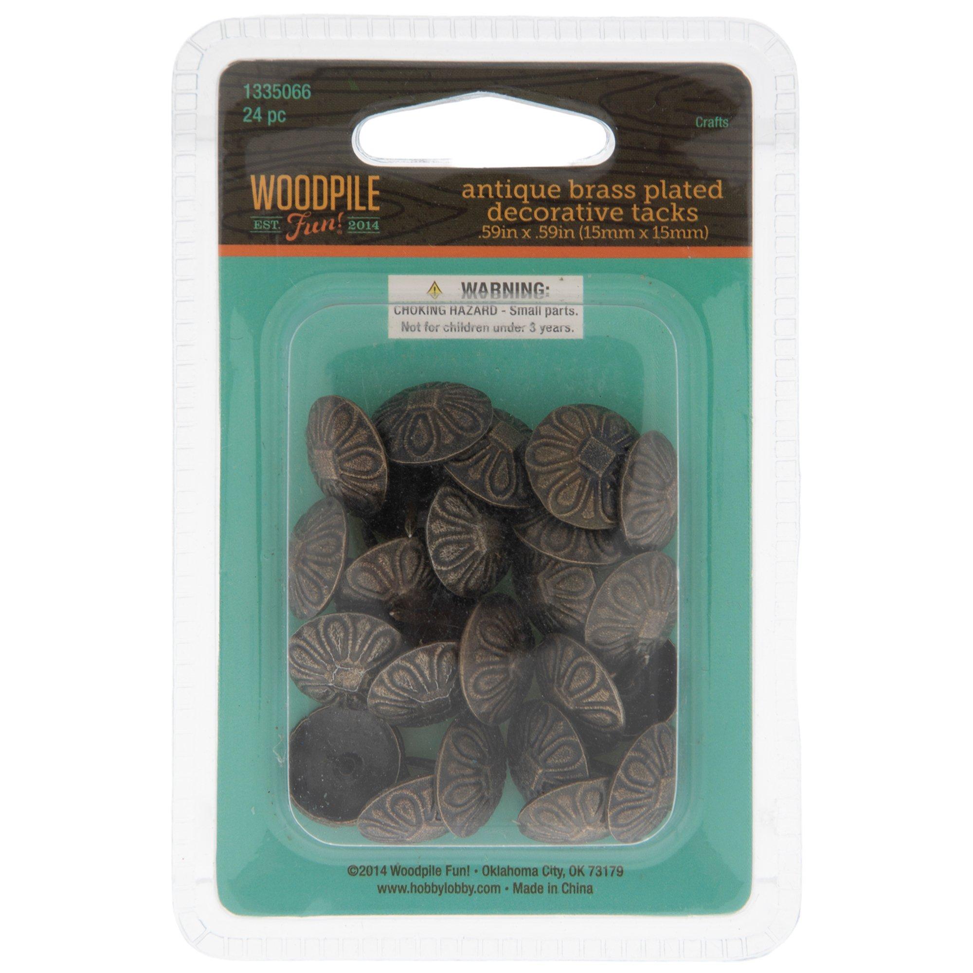 Antique Brass Plated Floral Decorative Tacks Hobby Lobby 1335066