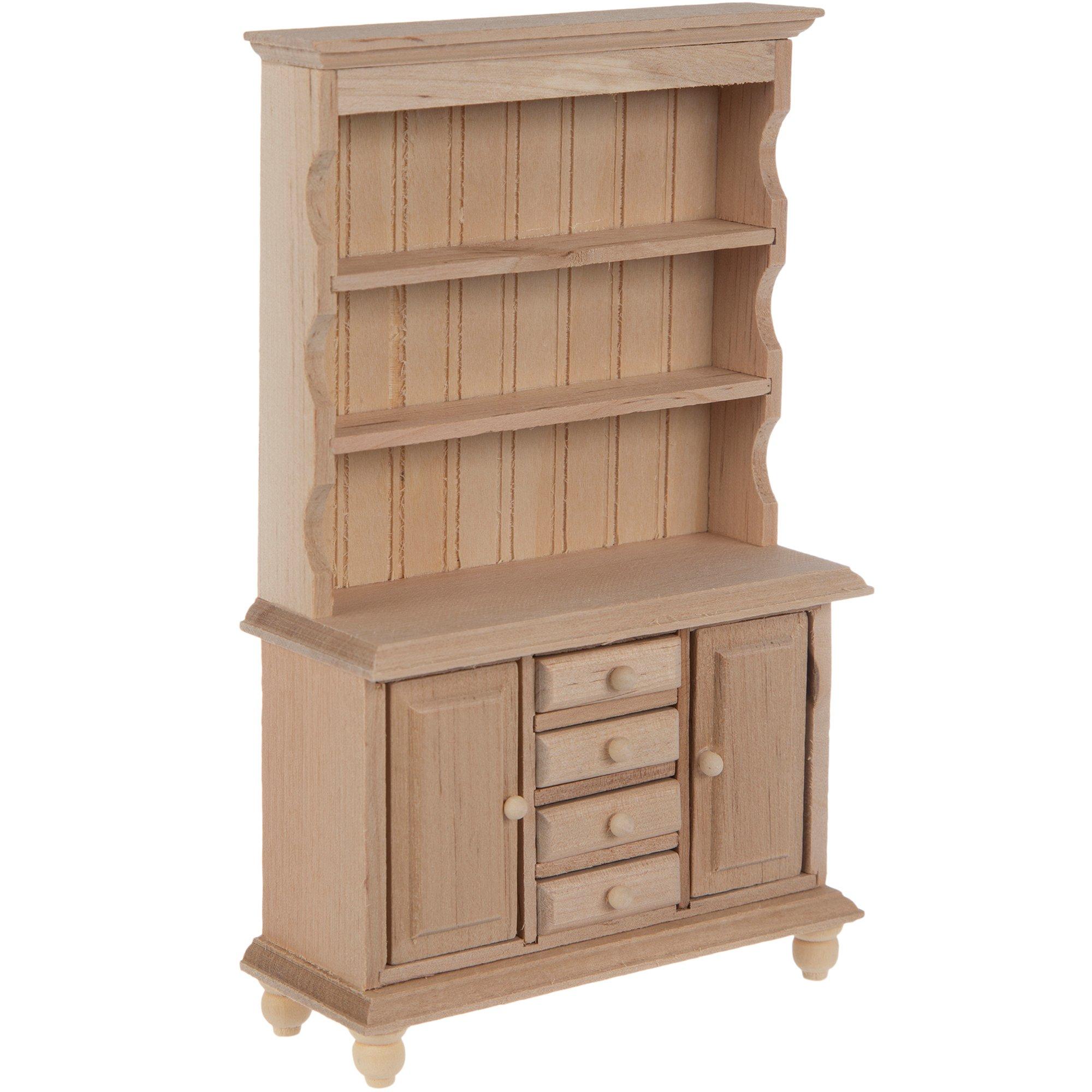 Miniature Unfinished Wood Cupboard Hobby Lobby 1338003