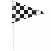 Large Checkered Flag Racing Pattern Satin Ribbon