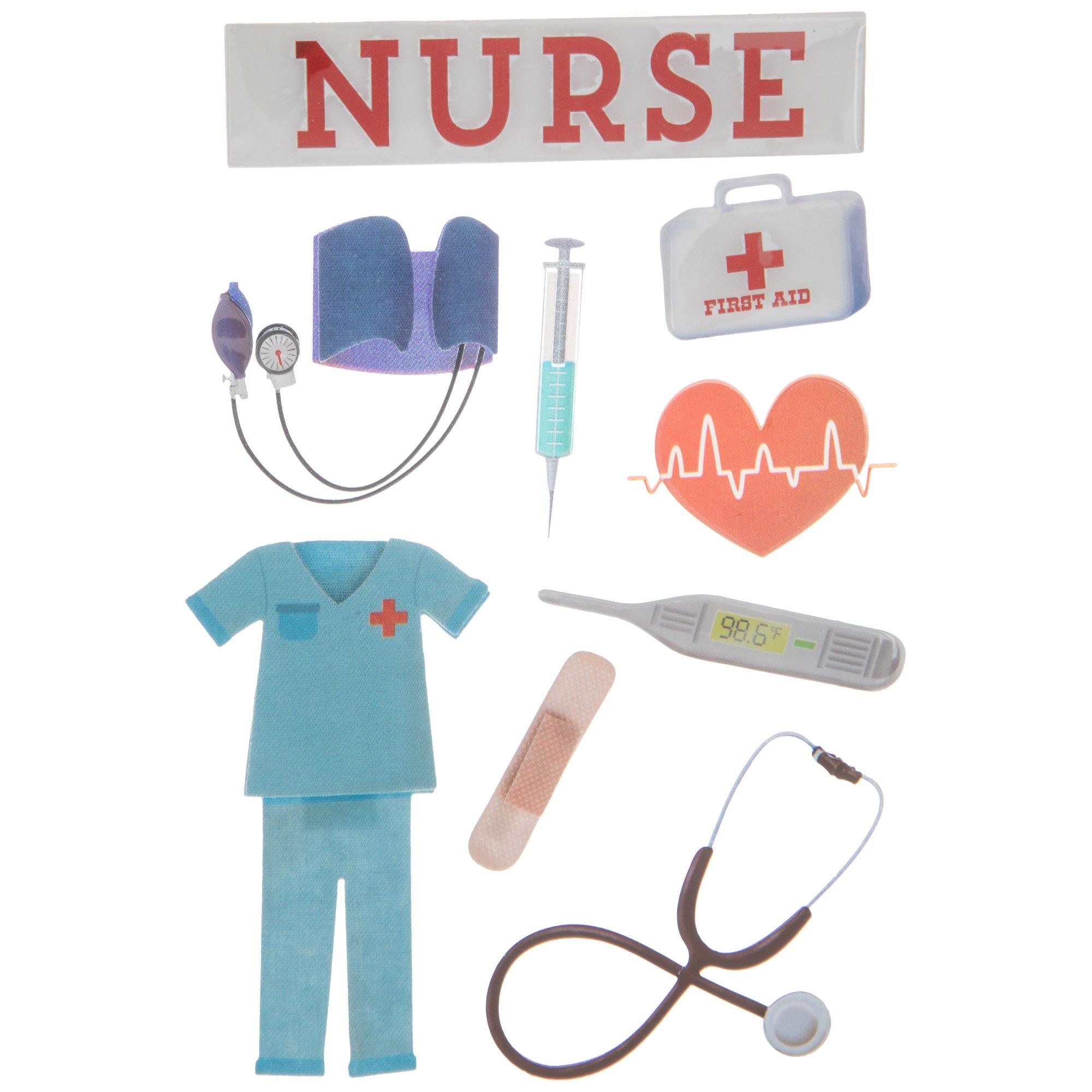 Nurse 3D Stickers Hobby Lobby 1339324