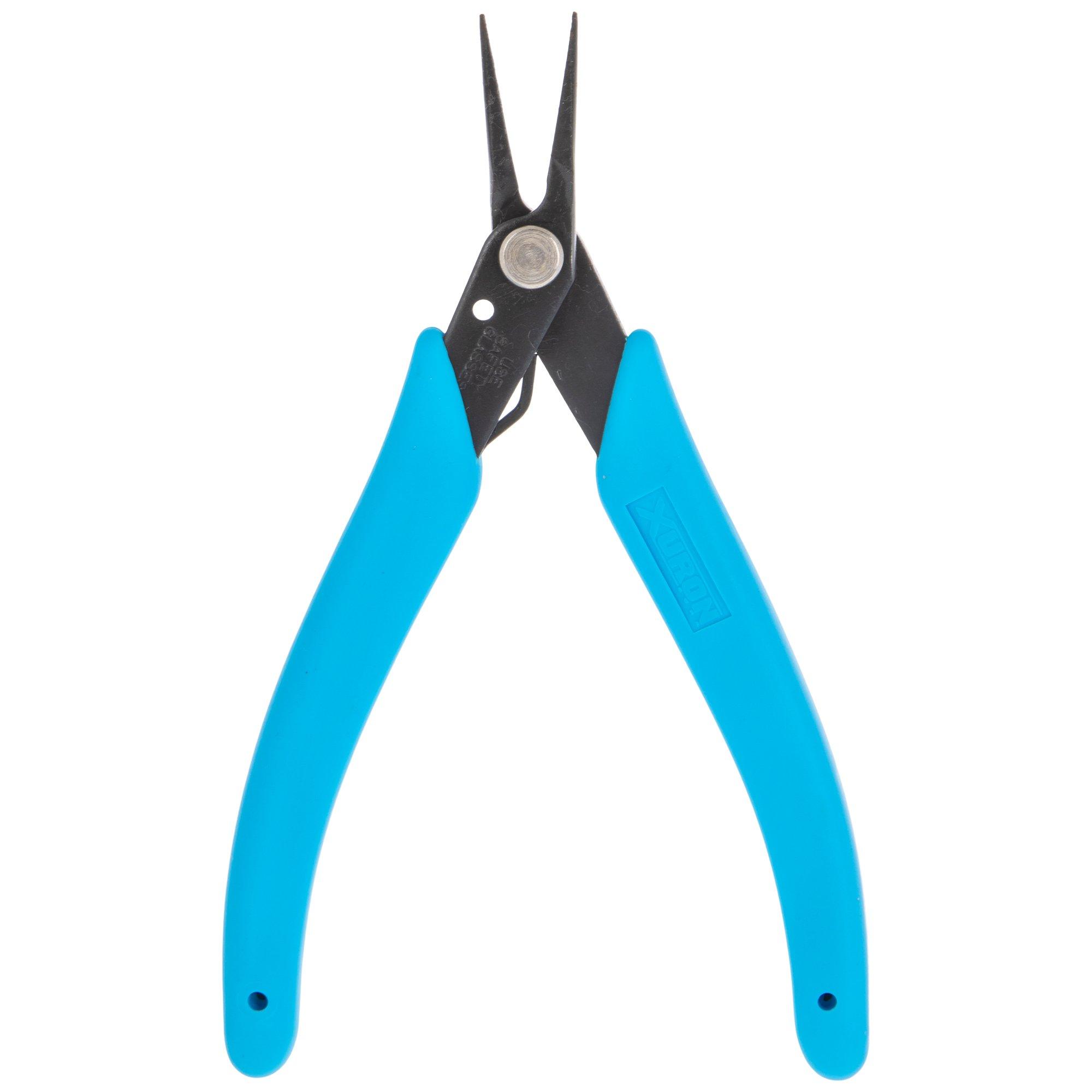 Lightweight Precision Plier with Leaf Spring - Curved Tip Chain Nose