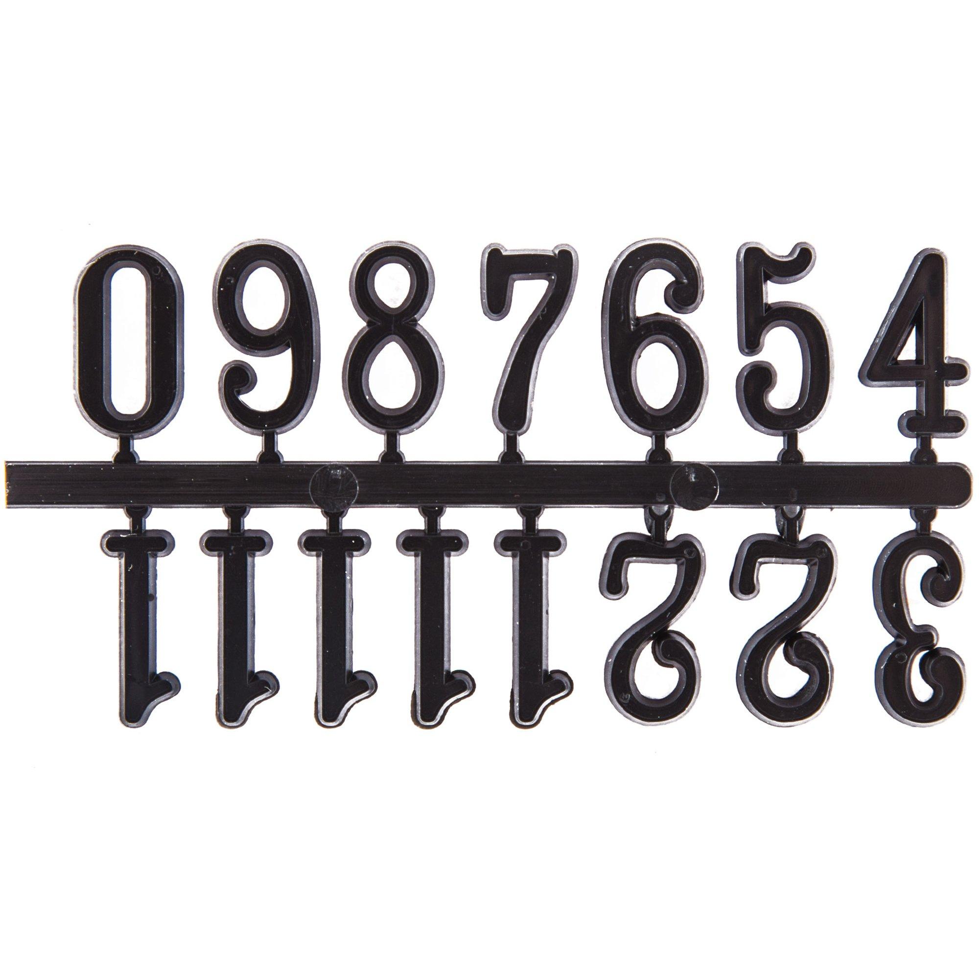 Black Adhesive Arabic Clock Numbers Hobby Lobby 1342245
