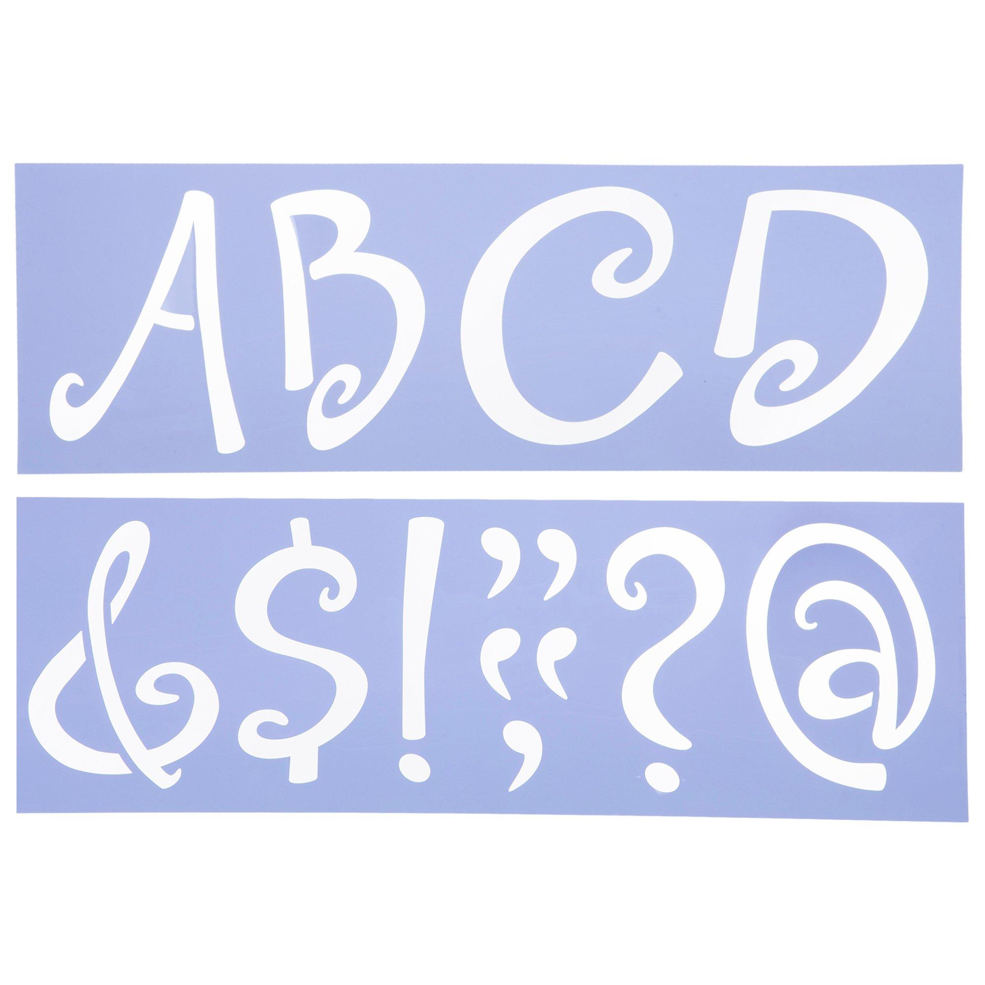 Uppercase Sophie Alphabet Stencils Hobby Lobby 134296