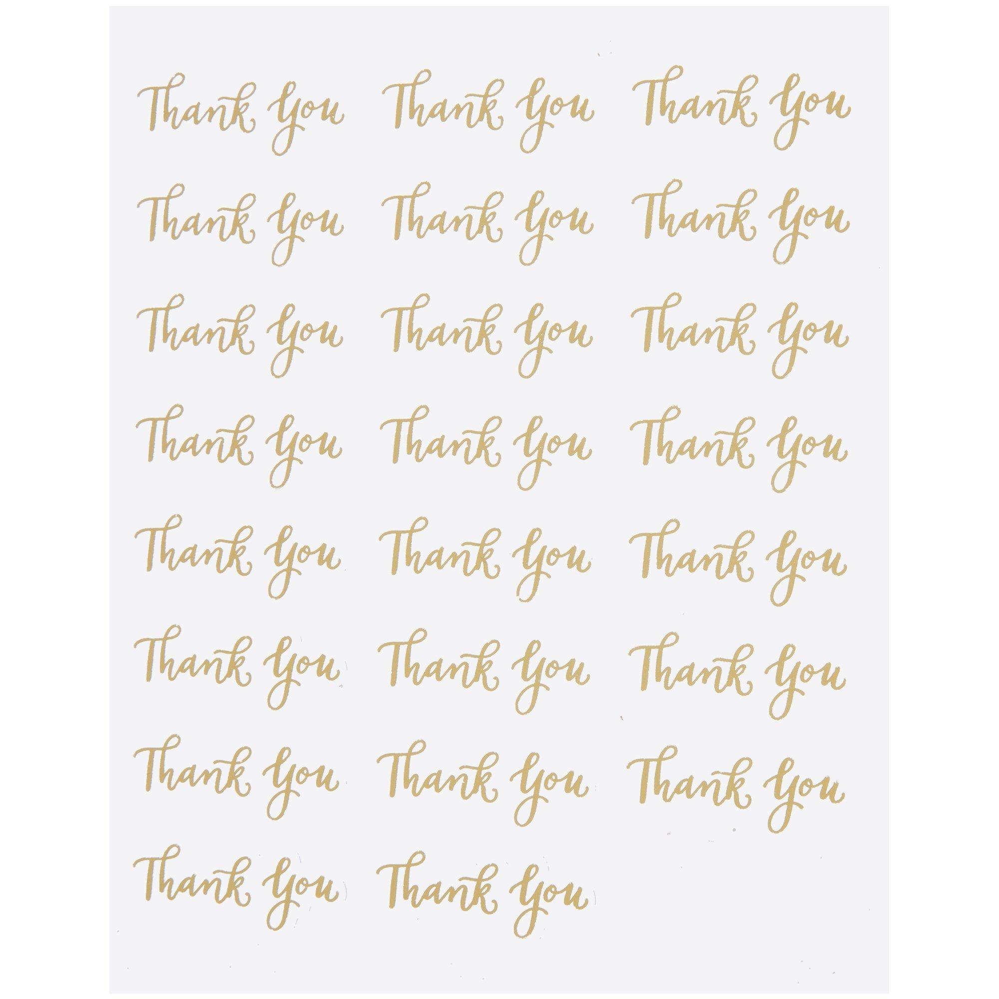 Thank You Script Stickers Hobby Lobby 1343243