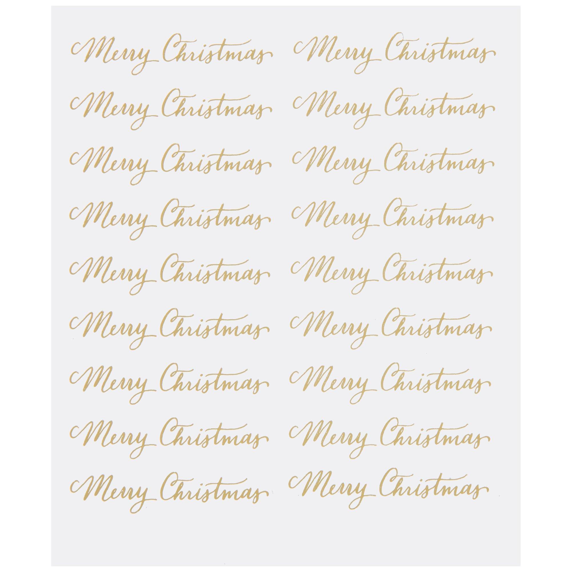 Gold Merry Christmas Foil Stickers Hobby Lobby 1343284