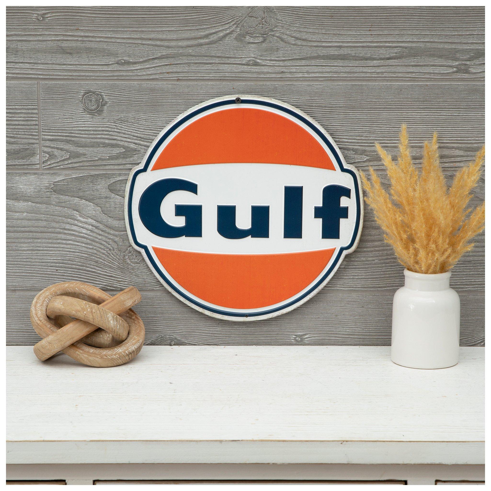Amazon.com: Victory Vintage Signs Gulf Gas & Oil Sign. 8