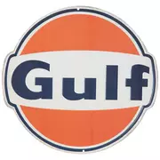 Gulf Oil Logo Metal Sign