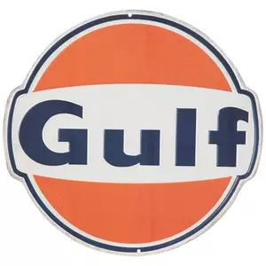 Gulf Oil Logo Metal Sign