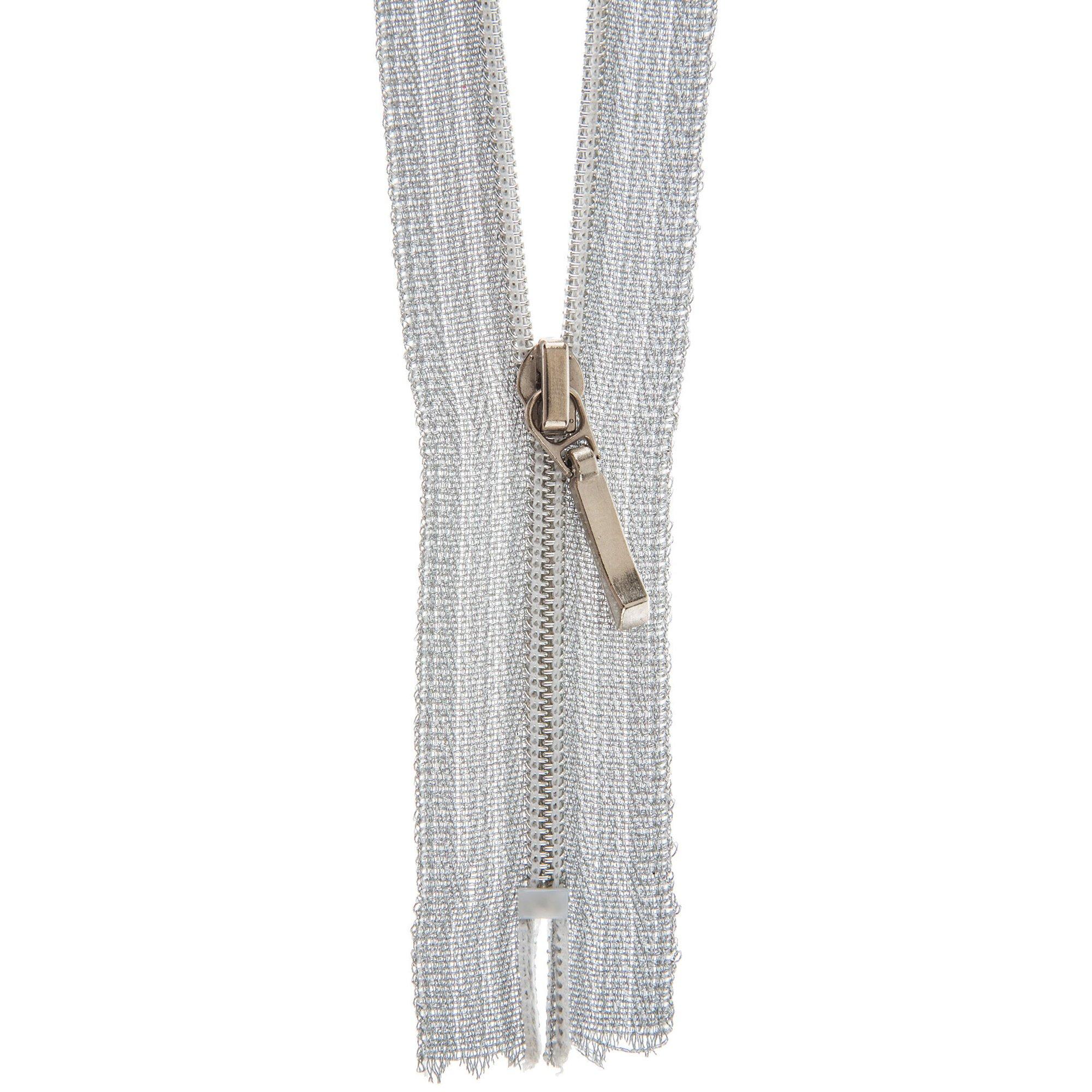 Silver Fancy Zipper 7" Hobby Lobby 1343888