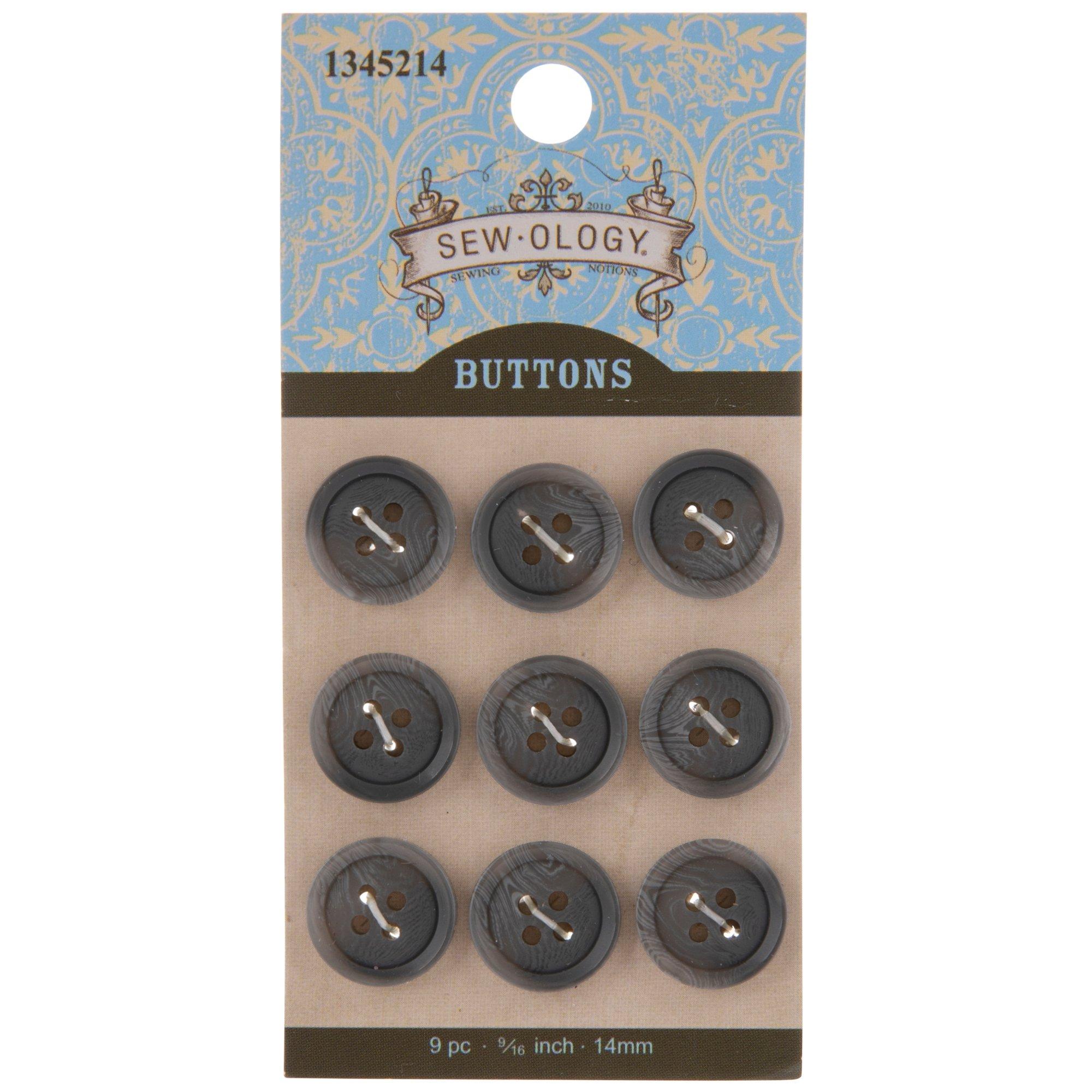 Gray Marble Round Buttons | Hobby Lobby | 1345214