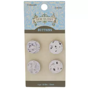 Silver Hammered Shank Buttons