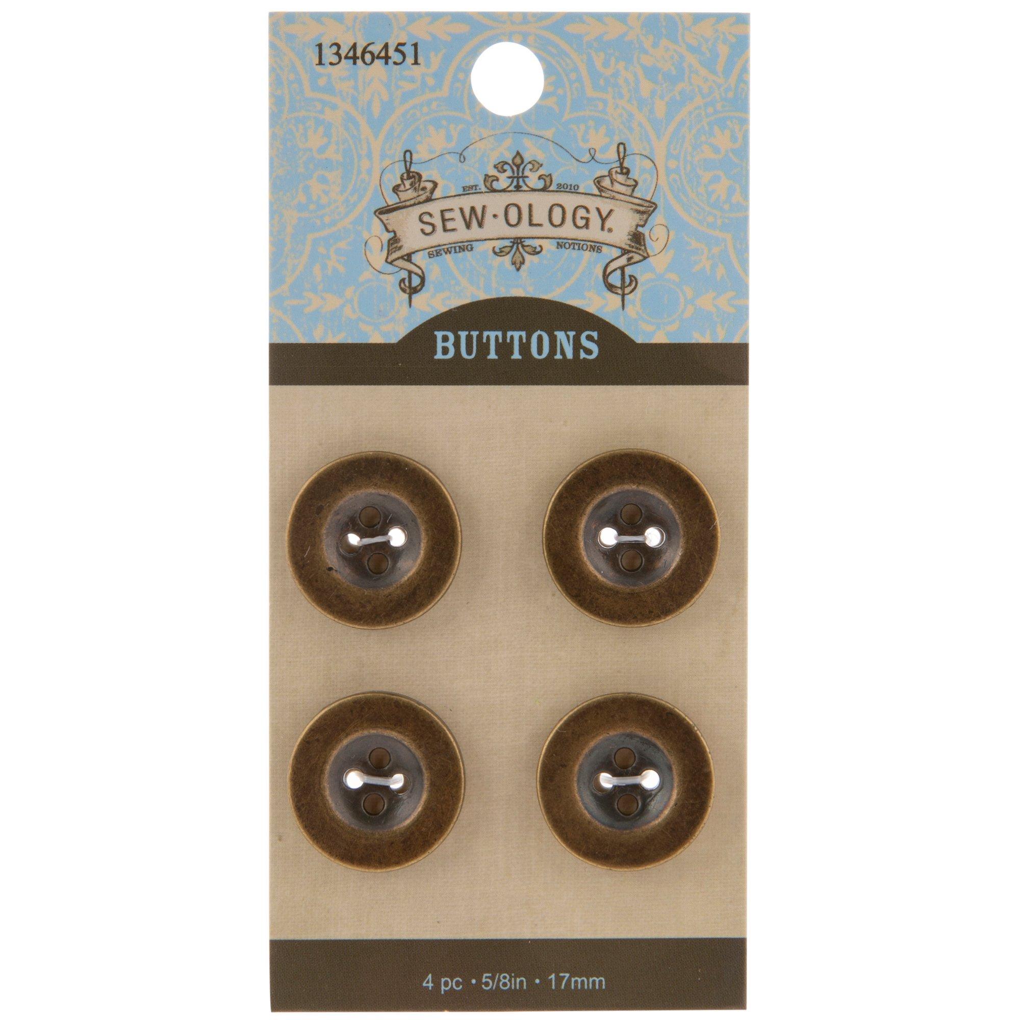 Gold Round Buttons 17mm Hobby Lobby 1346451
