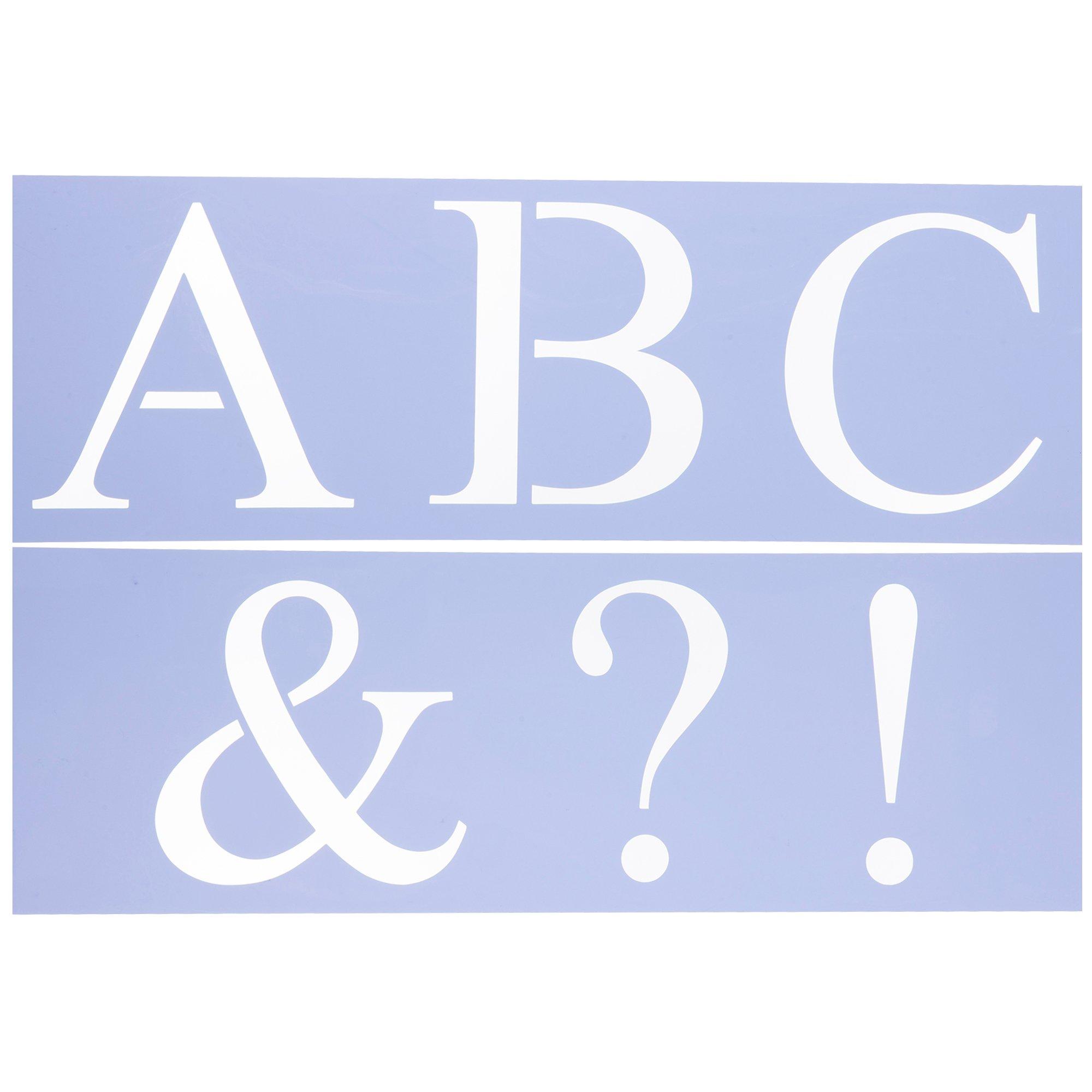 Mayfair Uppercase Alphabet Stencils, Hobby Lobby