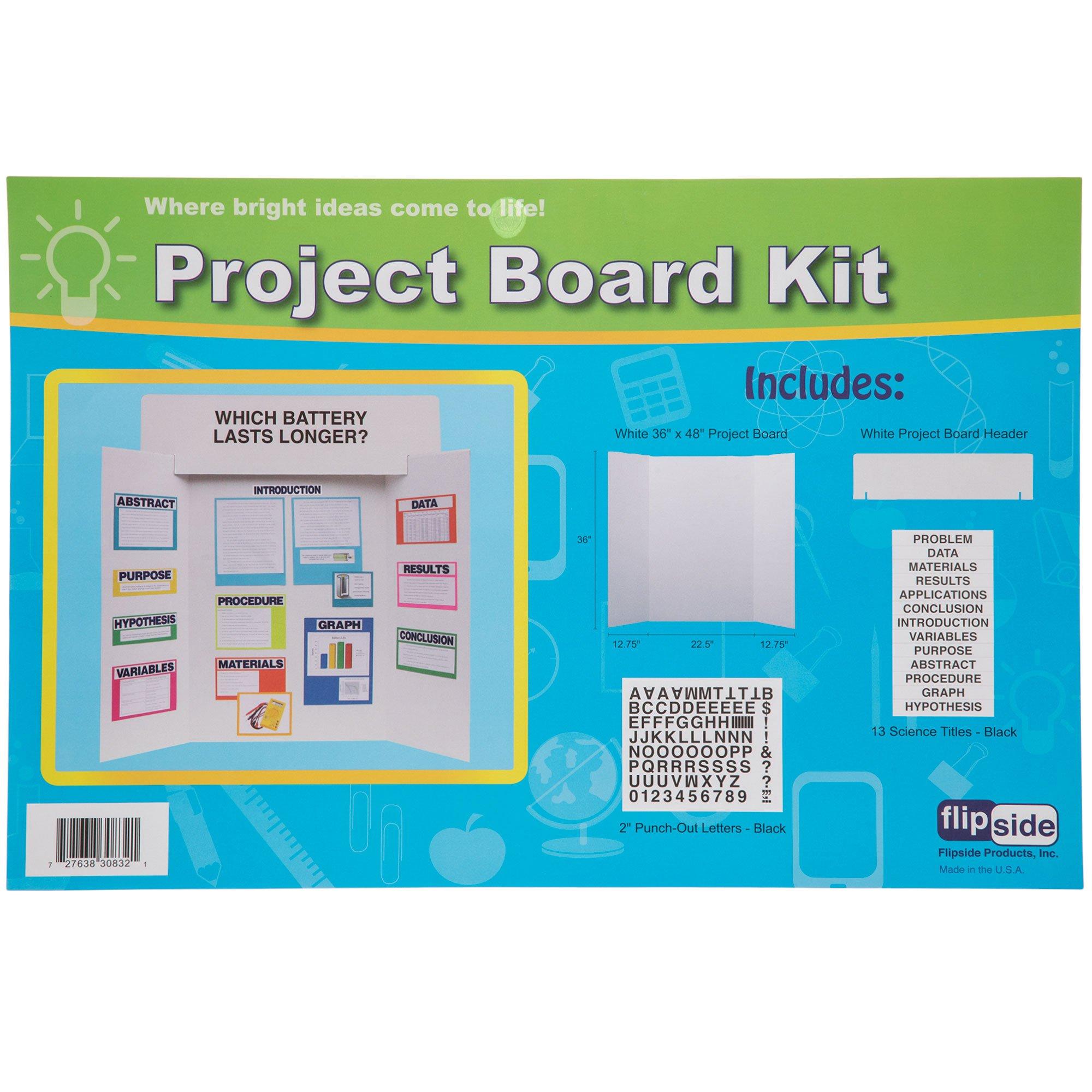 Pacon Science Fair Presentation Board - Science Project - 48 x 36 - 1 Kit  - White