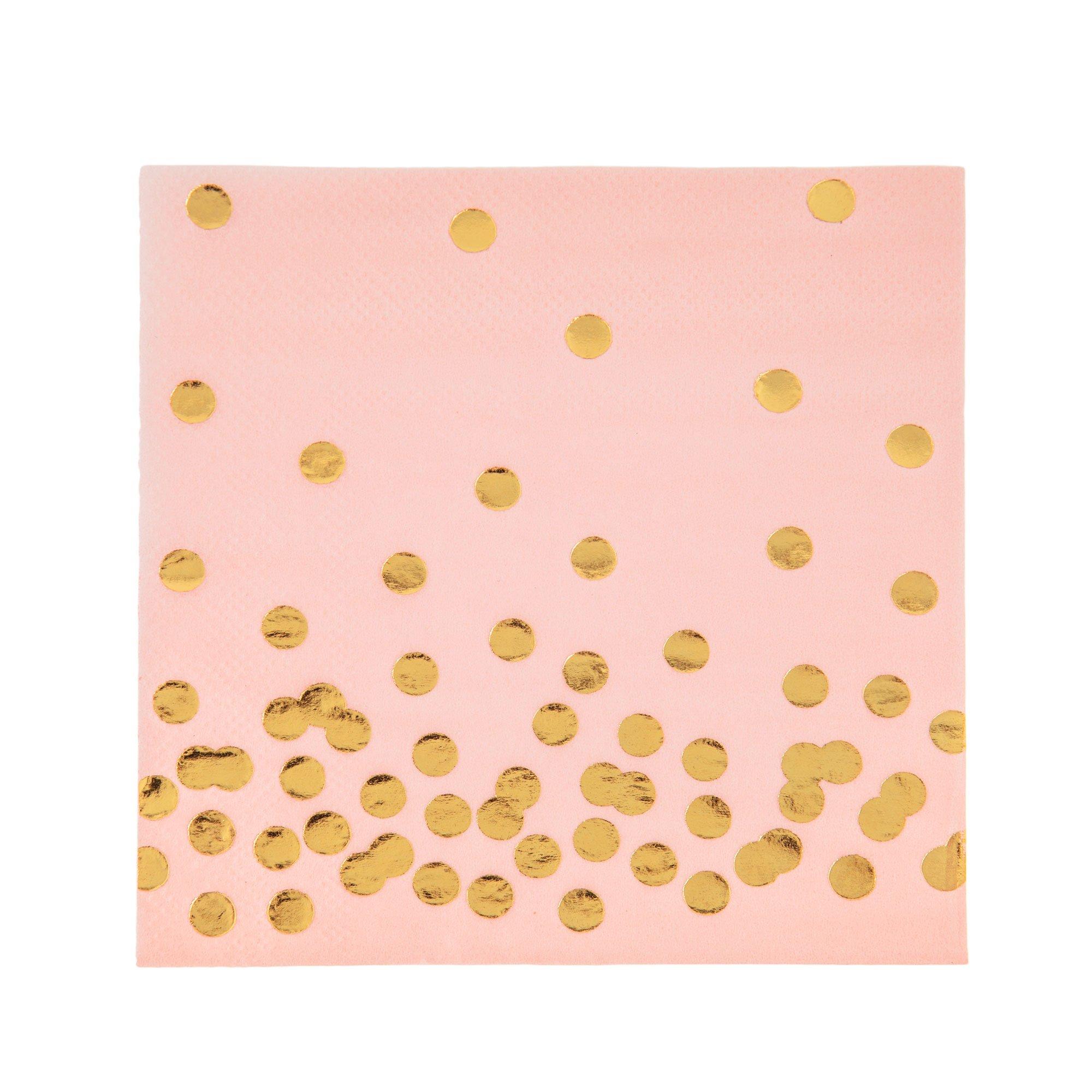 Pink & Gold Foil Dot Napkins Hobby Lobby 1353275