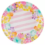 Watercolor Floral Paper Plates