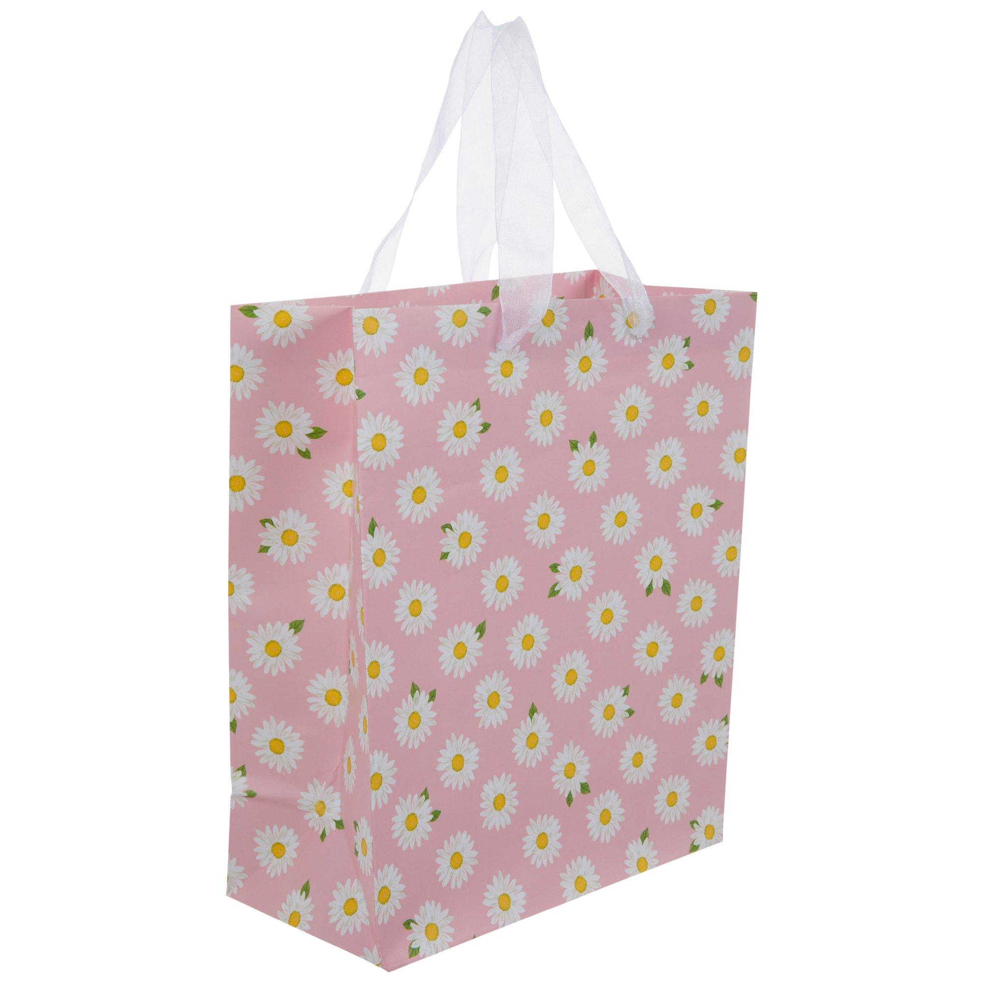 Pink &amp; White Daisy Gift Bag