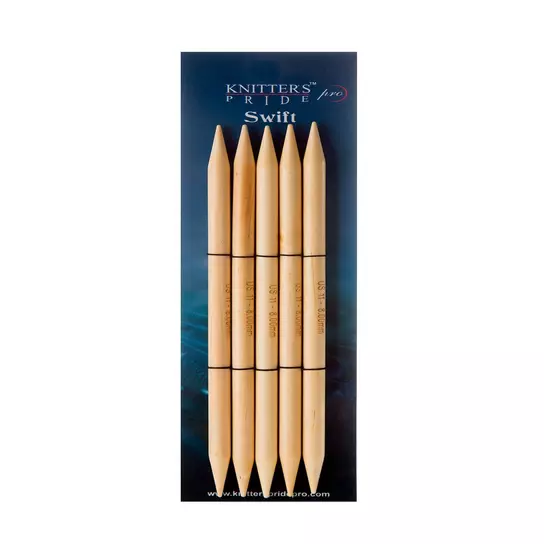 Birch Wood Double-Point Knitting Needles