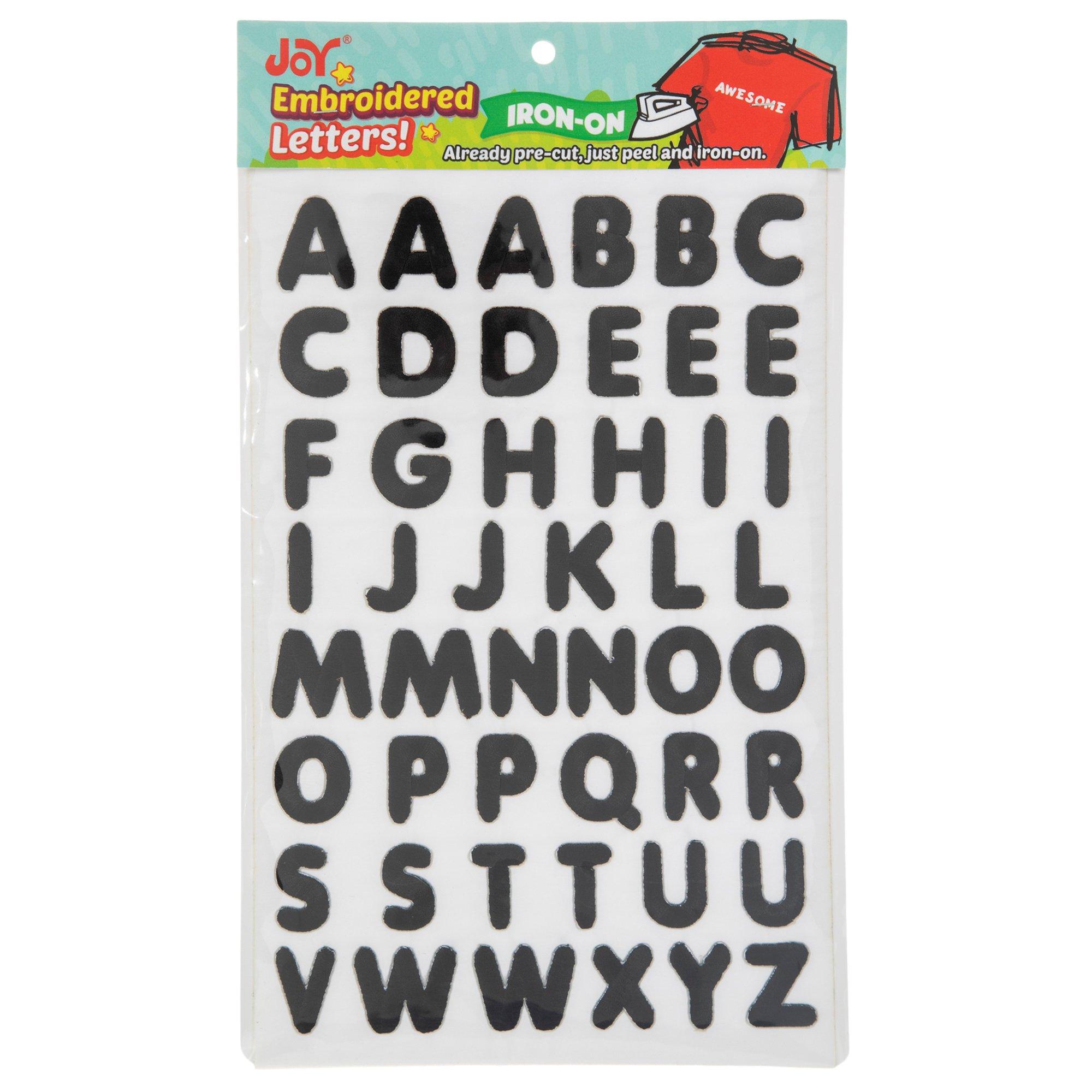 Chunky Embroidered Alphabet IronOn Patches Hobby Lobby 1375385