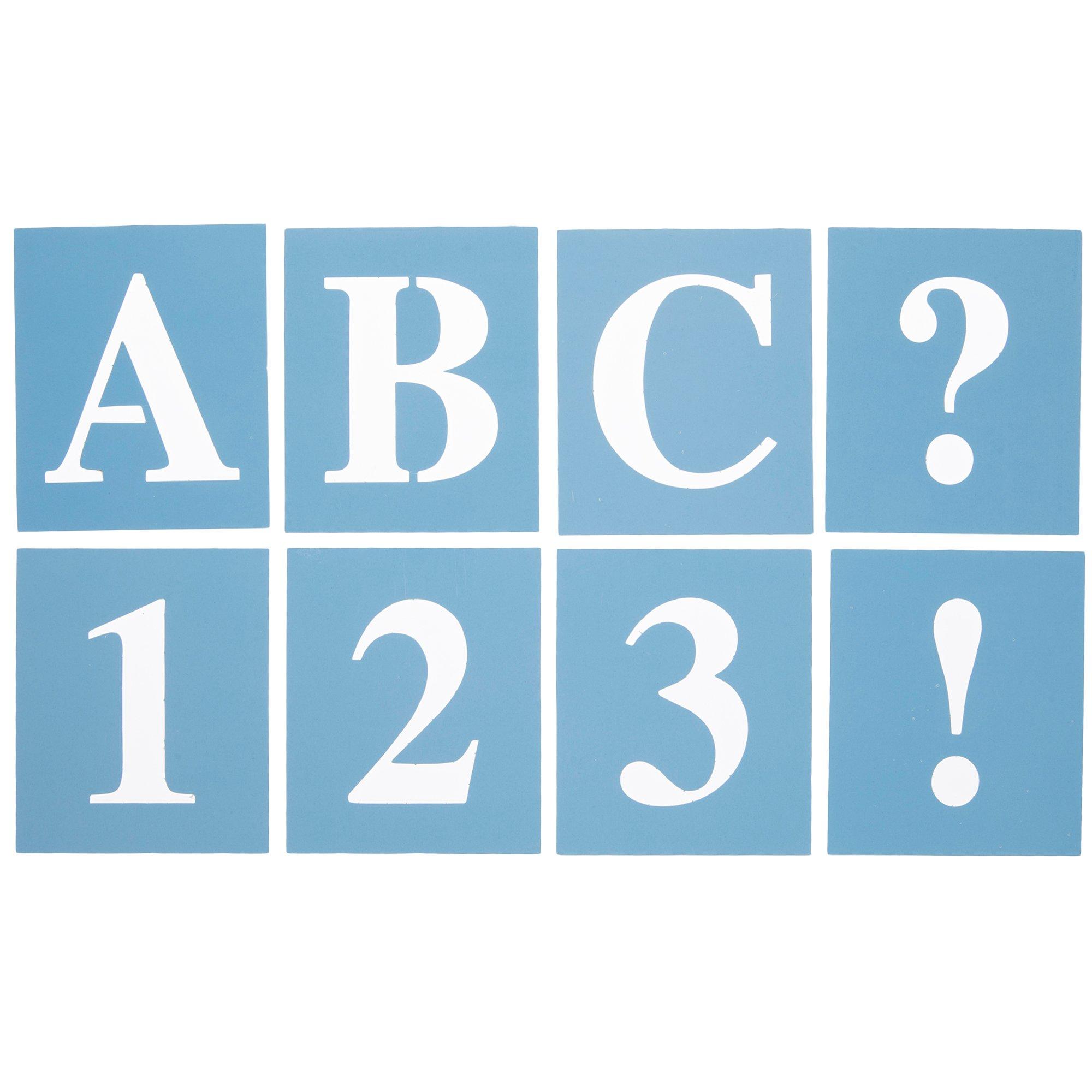 Mayfair Uppercase Alphabet Stencils, Hobby Lobby