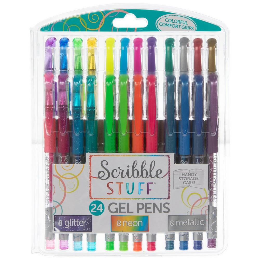 Assorted Gel Pens - 24 Piece Set | Hobby Lobby | 1381094